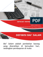 In Front Payment Sale (Salam)