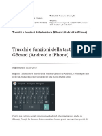 Trucchi e Funzioni Della Tastiera GBoard (Android e Iphone)