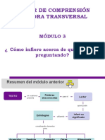 Módulo 3 Cómo infiero acerca de qué me están preguntando