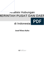 Analisa Hubungan Pemerintah Pusat Daerah Di Indonesia