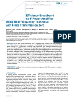 Design of High Efficiency Broadband Amplifier Using RFT PDF