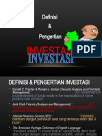 1. Pengertian Investasi