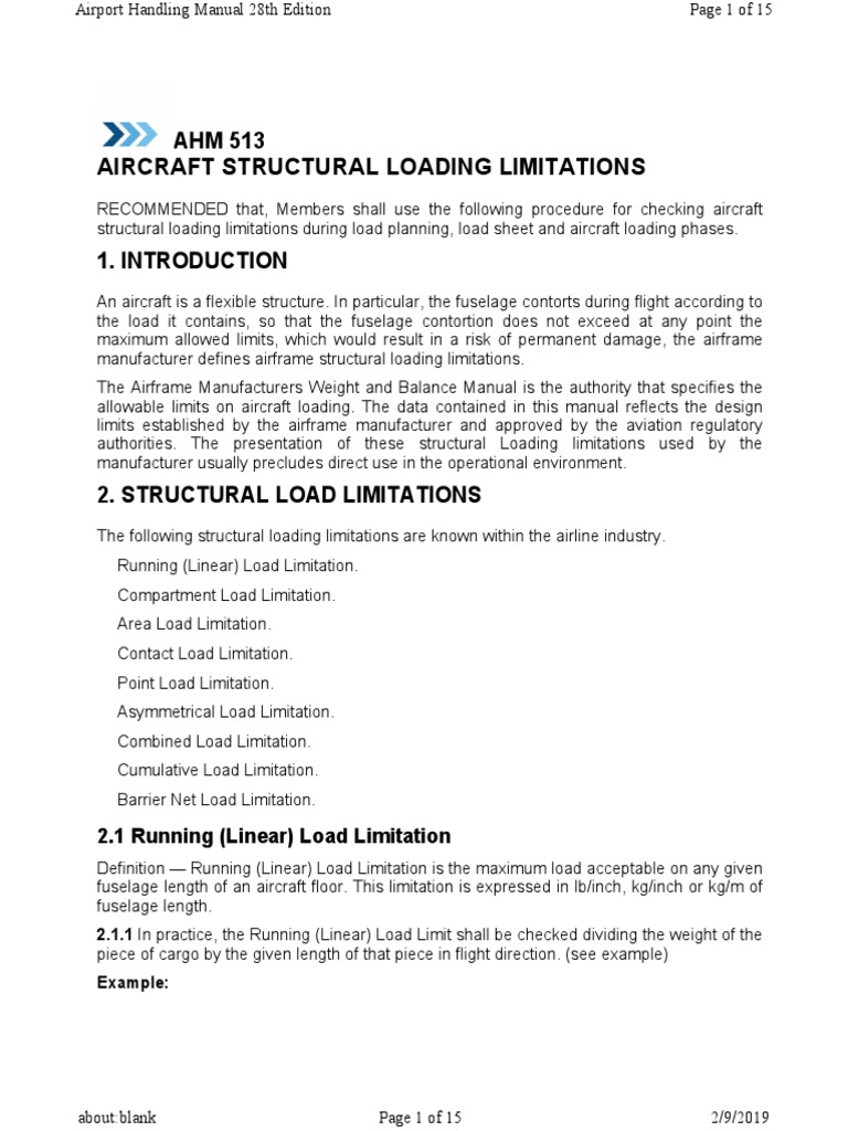 Aircraft Structural Load Limitations | PDF | Aircraft | Fuselage