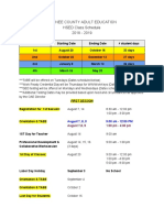 HSED Class Schedule FY19 PDF