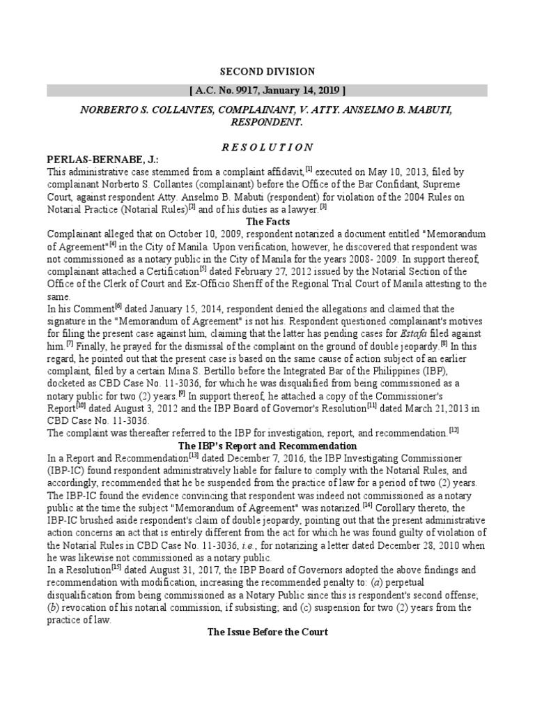 Resolution Lawyer Suspended from Practice for One Year and