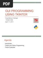 GUI Programming Using Tkinter