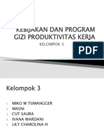 PR Kebijakan Dan Program Gizi Produktivitas Kerja