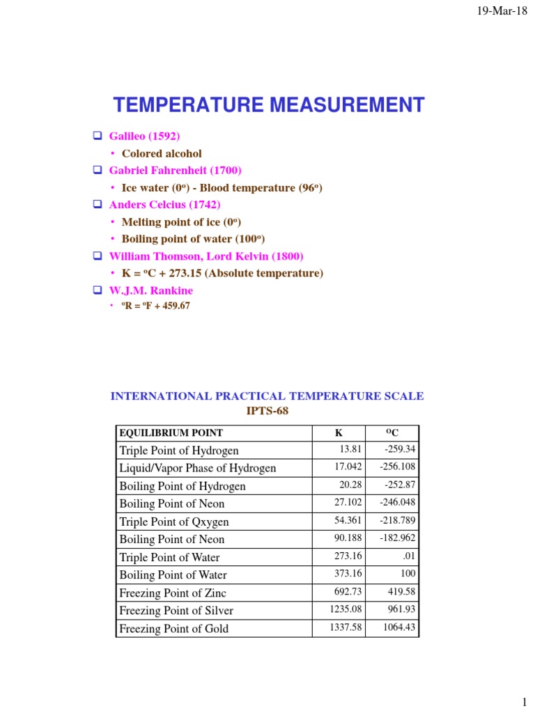 Thermocouple and Temperature Scale Overview | PDF | Continuum Mechanics ...