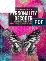 Numerology Personality Decoder - Pedro Silva