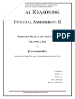 Case Analysis - IRAC and Rules of Interpretation