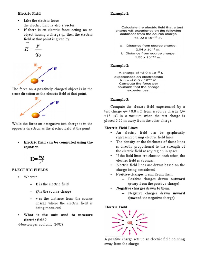 Understanding Electric Fields and Forces | PDF | Electric Field ...