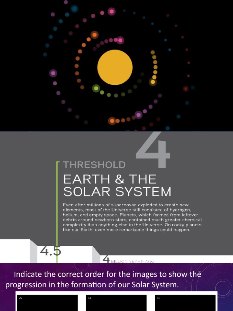 Big History Threshold 4 PDF Solar System