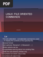 File Oriented Commands in Linux