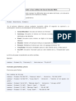 Dar formato a las celdas de Excel desde VBA