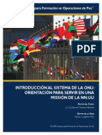 Introducción Al Sistema de La Onu Orientación para Servir en Una Missión de La Nnuu PDF