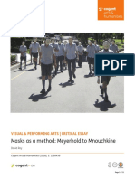 Masks As A Method Meyerhold To Mnouchkine PDF