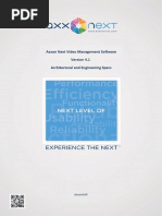 Axxon Next 4.1 Architectural and Engineering Specs