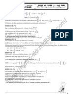 Série D'exercices - Math - Généralités Sur Les Foncttions - 3ème SI PDF