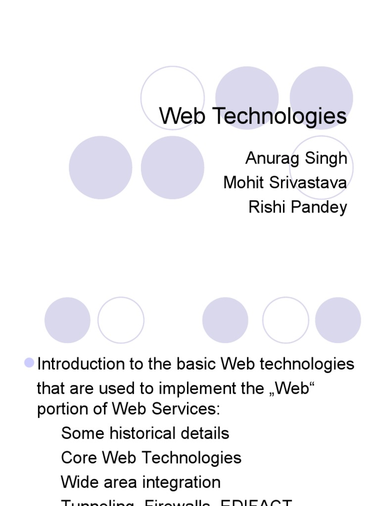 Overview of Core Web Technologies | PDF | World Wide Web | Internet & Web