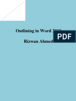 Outline in Word 2010 Rizwan Ahmed