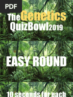 The Genetics Quiz Bowl 2019