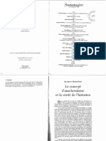 RANCIERE Jacques, Le Concept D'anachronisme Et La Vérité de L'historien PDF