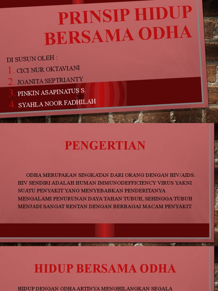 Prinsip Hidup Bersama ODHA | PDF