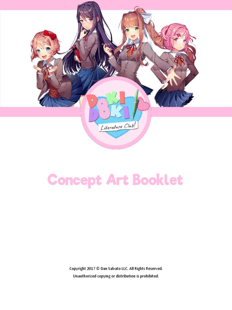 Ddlc Concept Art Booklet Pdf Leisure