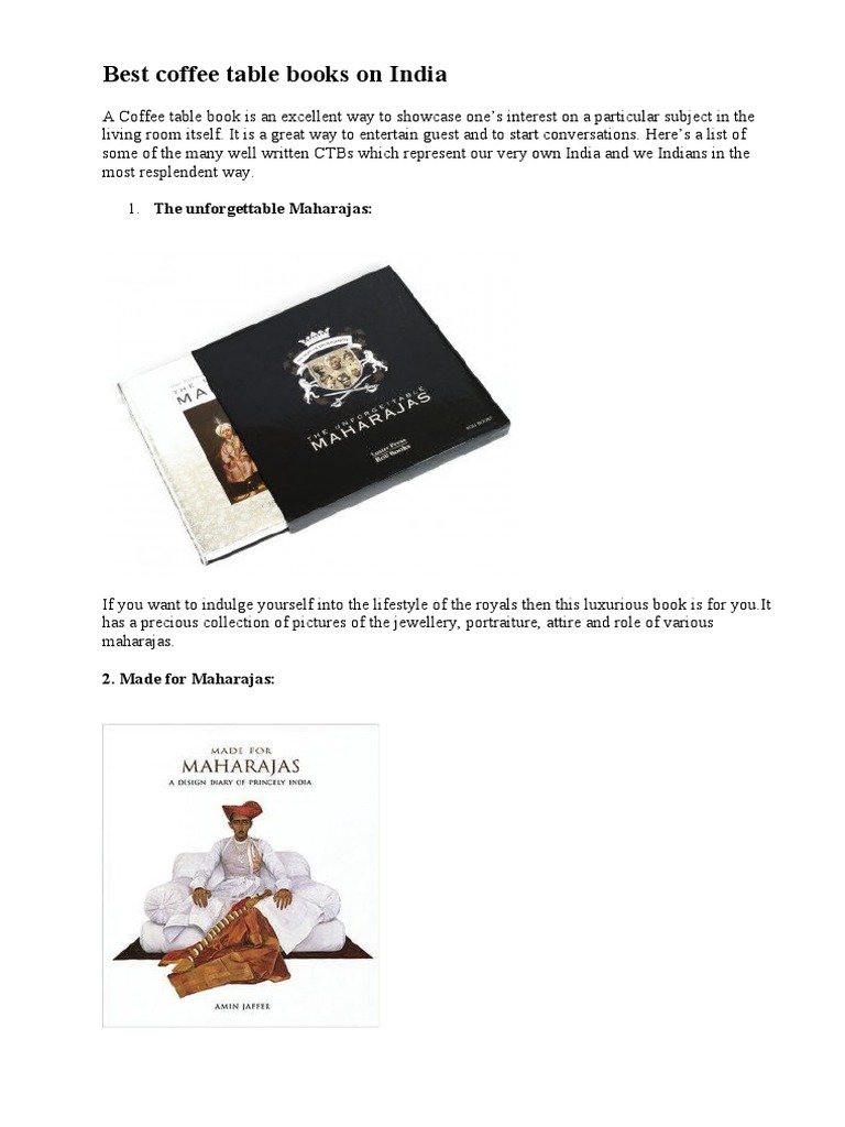 Best coffee table books on India