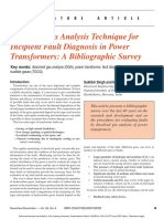 Dissolved Gas Analysis Technique For Incipient Fault Diagnosis in Power Transformers - A Bibliographic Survey