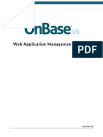 Web Application Management Console - Onbase 18 Module Reference Guide PDF