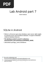 Lab Android Part 7 SQLite Database