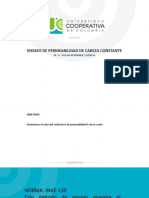 Ensayo de Permeabilidad de Cabeza Constante PDF