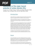 Major Hazard Potential Carbon Dioxide PDF