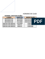 Horario de Clases