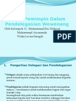 Peran Pemimpin dalam Pendelegasian