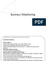 Business Telephoning