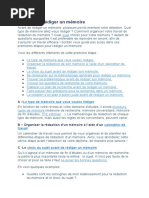 Les Etapes de Redation d'Un Memoire