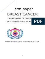 Breast Cancer Term Paper