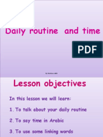 Daily Routine and Time PDF