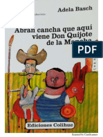 Abran Cancha Que Aquí Viene Don Quijote de La Mancha - Adela Basch