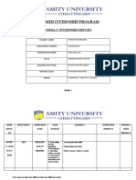 Weekly Internship Report