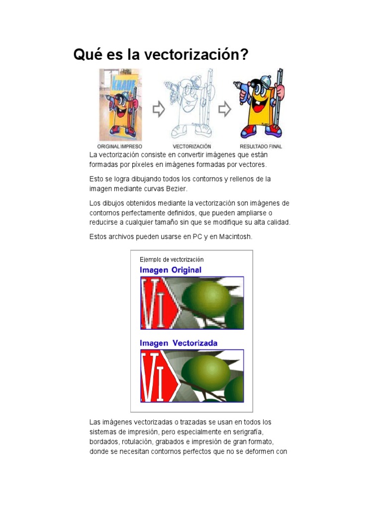 Qué es la vectorización de imágenes | PDF | Diseño gráfico | Gráficos ...