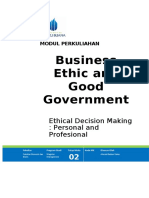 Bussiness Ethic and Good Government Chap 2 Modul 29032017