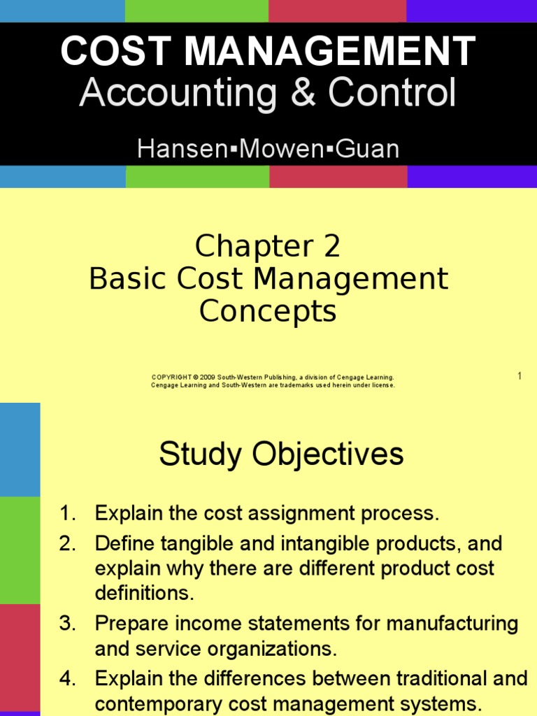 Chapter 2 Cost Acct (Mowen) | PDF | Cost Of Goods Sold | Cost Accounting