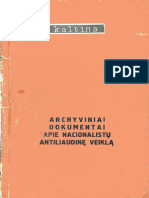 Faktai Kaltina - Archyviniai Dokumentai Apie Nacionalistų Antiliaudinę Veiklą (1961) PDF