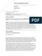 Gacetilla de Prensa - JDP. Pintura. Montada Primicia. Marzo 2020. Curaduria SV