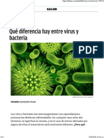 Qué Diferencia Hay Entre Virus y Bacteria