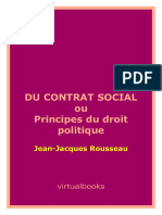 Jean-Jacques Rousseau - Du Contrat Social Ou Principes Du Droit Politique