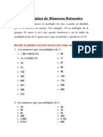 Múltiplos de Números Naturales